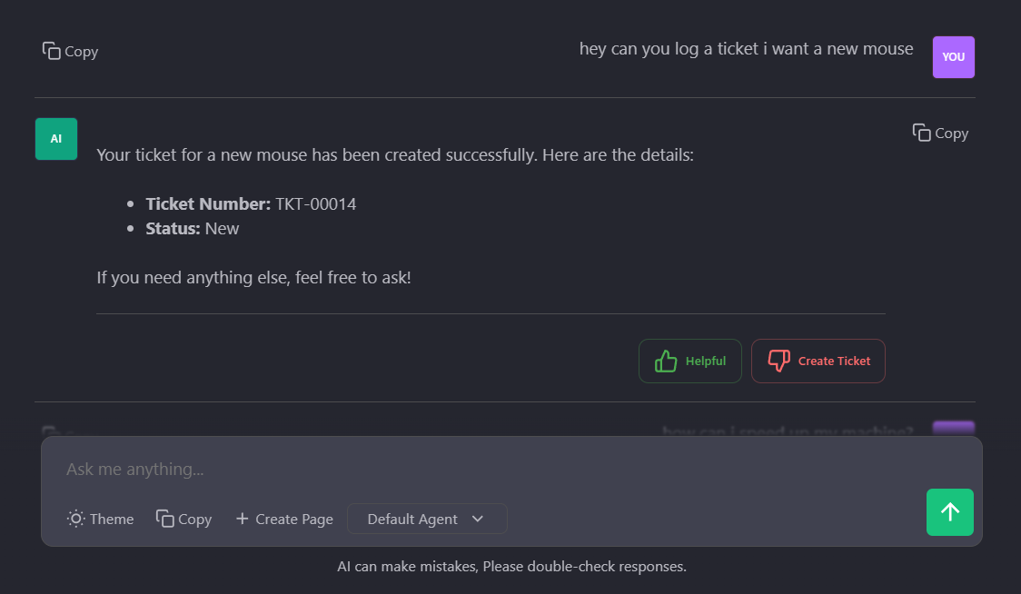 Chatbot Interaction Example